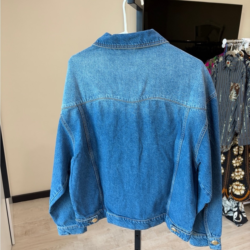 Farm Rio: Denim Buttoned Jacket / Jeans Jacket - Picture 8 of 13